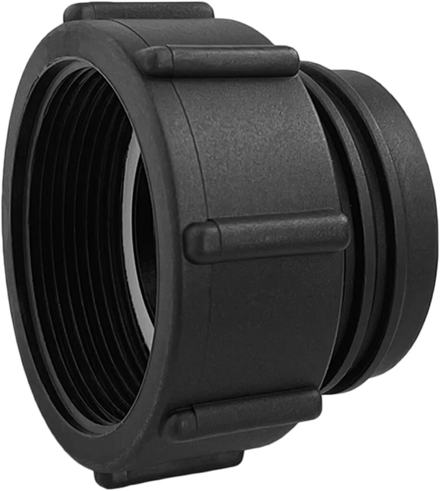 Ibc adapteris, 2 colių smulkus sriegis į s60 x 6 stambų sriegį, ibc talpos adapteris, 2 colių vidinis sriegis į s60 x 6 (60 mm) išorinį sriegį, ibc talpos priedai ibc vandens talpai (1 vnt.)