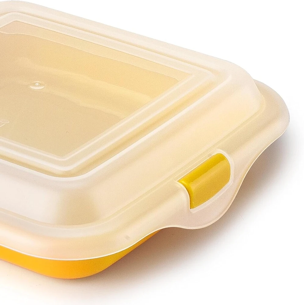 Ibili - sumuštinių, sūrio, dešrelių laikiklis, 14.5 x 3.6 cm, be Bpa plastiko, daugkartinis, geltonas