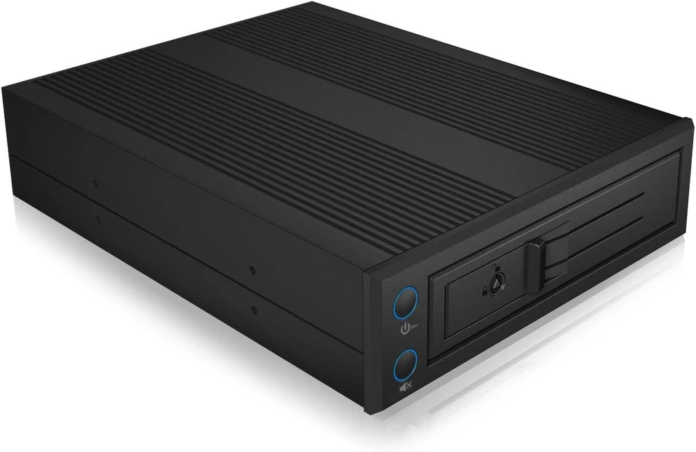 Icybox Ib-176ssk-b Mobilus stalčius 3.5 colių Sata Hdd be dėklo - juodas