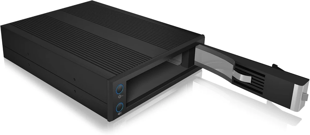 Icybox Ib-176ssk-b Mobilus stalčius 3.5 colių Sata Hdd be dėklo - juodas
