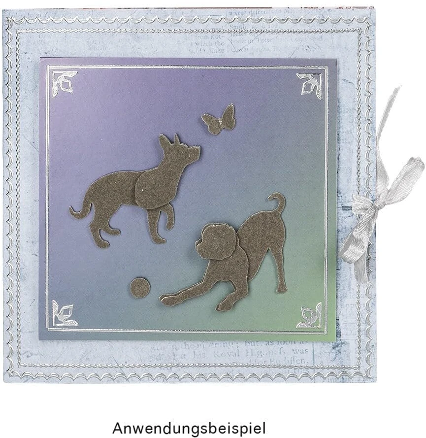Ideen mit Herz Jumbo šuns formos skylamušis, motyvo dydis: 6.8 cm x 6.7 cm, dekoratyvinis skylamušis popieriui