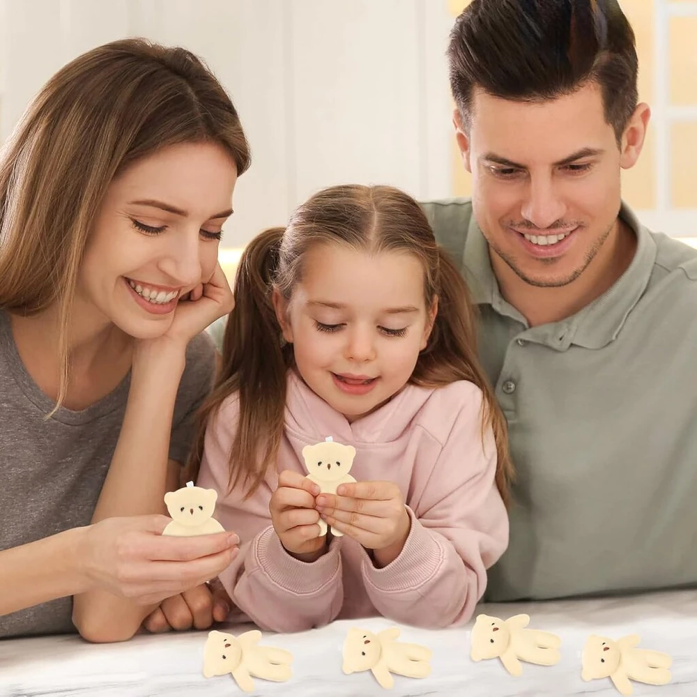 Imikeya 18 mini meškučių pakuotė: mini pliušiniai meškučiai, maži meškučiai, kimštiniai žaislai, 11 cm - mažas meškiukas gimtadienio, vestuvių dovanoms, valentino dienai