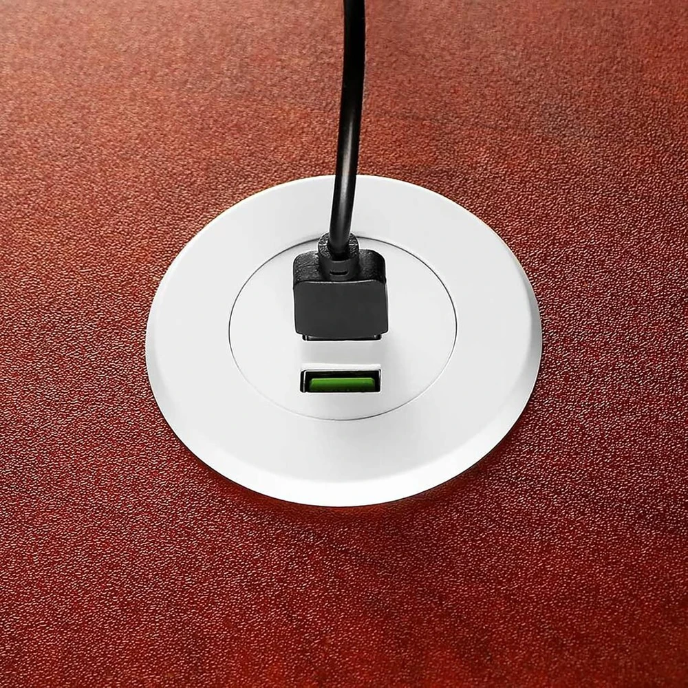 Įmontuotas usb lizdas, 3 prievadų usb stalo šakotuvas, 3.1 a usb lizdas įleidžiamas, usb c įkroviklis, usb šakotuvas stalo priedai daugumai telefonų