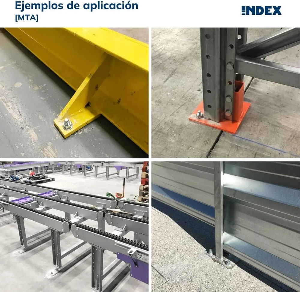 Index Fixing Systems Mta – 100 vnt. vyriškų inkarų didelėms apkrovoms (cinkuoti, Am10100, M10 x 100 mm, 10 mm skersmens)