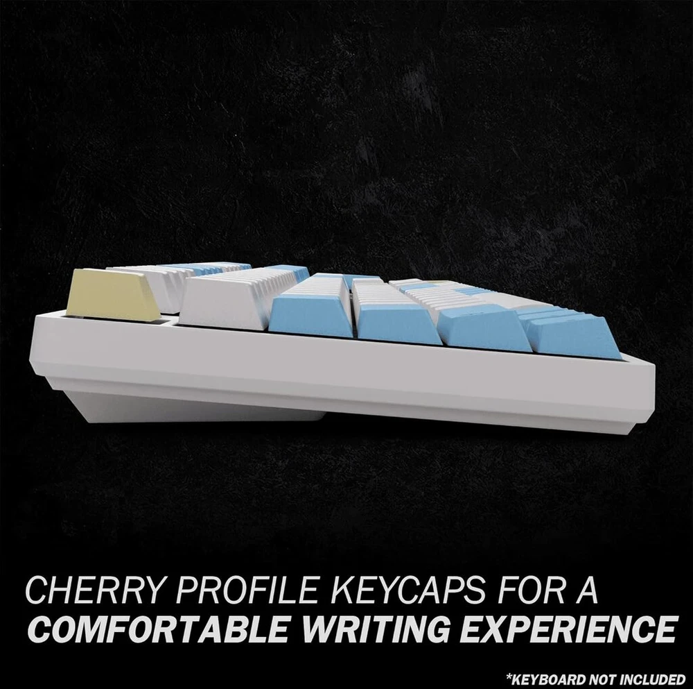 Individualūs klavišų gaubteliai | Dye Sublimation Pbt klavišų gaubtelių rinkinys mechaninei klaviatūrai | 139 klavišai | Cherry profilis | Ansi Us išdėstymas | Suderinamas su Cherry Mx, Gateron, Kailh, Outemu | Pegaso