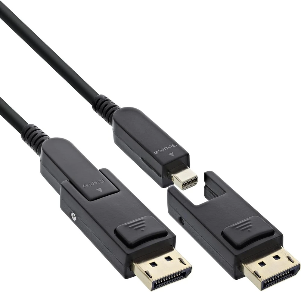 Inline® Displayport 1.4 Aoc kabelis, 8k 4k, 240hz, nuimami jungtys, ilgis 50m, 17250o