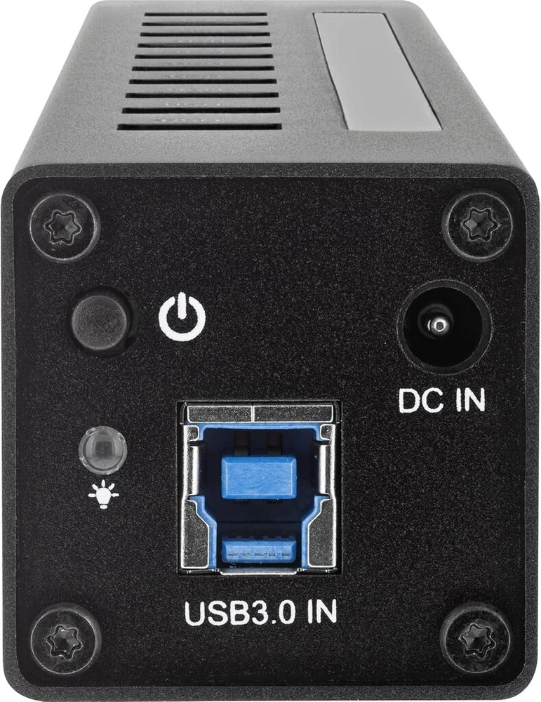 Inline® Usb 3.0 šakotuvas su aliuminio korpusu ir 4a maitinimo šaltiniu (10 prievadų), juodas