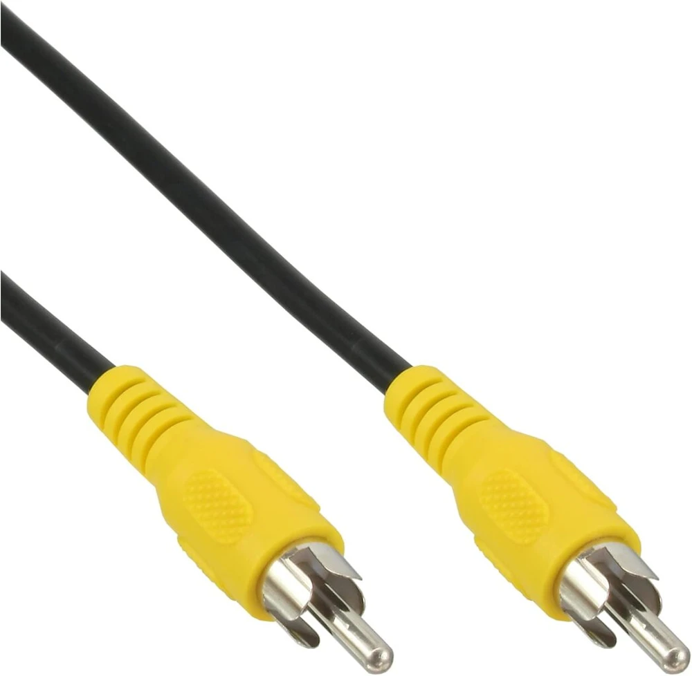 Inline® vaizdo kabelis, Inline®, 1x Rca M/m 10m, geltoni kištukai