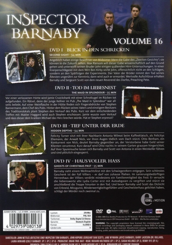 Vinilinė plokštelė Inspektorius Barnaby, Vol. 16 [4 Dvd]