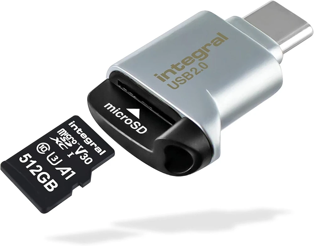 Integral atminties „micro Sd“ kortelių skaitytuvas Usb2.0/usb C Type-c Otg kortelių skaitytuvas, skirtas „micro Sd“, „microsdhc“, „microsdxc“, Incrcmsdnrp