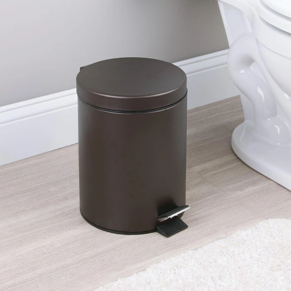 Interdesign šiukšliadėžė, bronzinė, 5 litrų