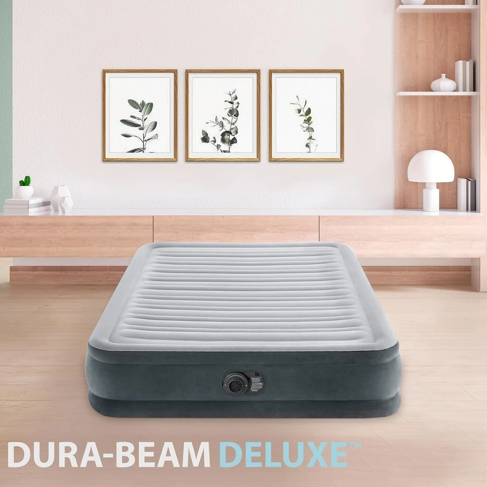 Intex Full Comfort-plush pripučiama lova su Fiber-tech Rp, pripūstos lovos dydis: 137 cm x 191 cm x 33 cm (67768nd)