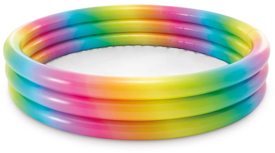 Intex pripučiamas baseinas "rainbow", apvalus, 147x33 cm