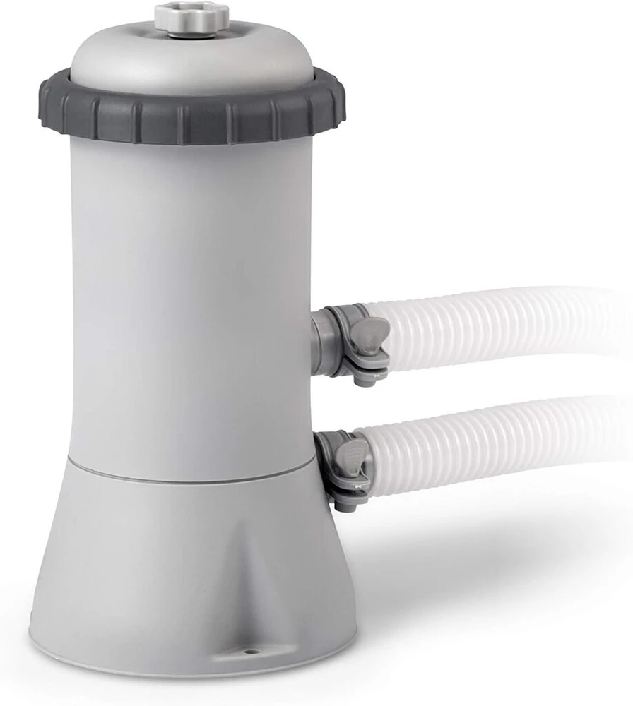 Intex stačiakampis karkasinis baseinas - antžeminis baseinas - 260 x 160 x 65 cm ir krystal clear kasetinis filtro siurblys - baseino kasetinė filtravimo sistema - 900 l/h