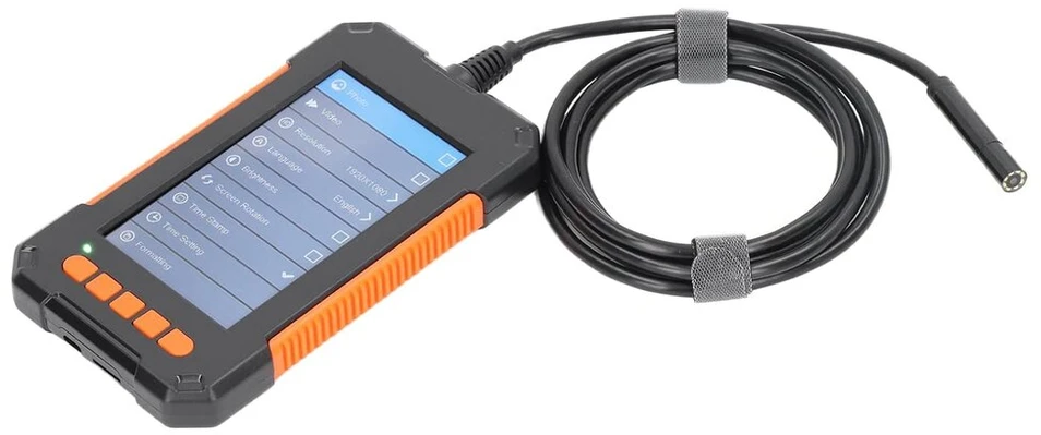Ip67 pramoninis endoskopas, pramoninė endoskopinė kamera, kanalizacijos kamera, 1080p skaitmeninis endoskopas, inspekcinė kamera su 4,3 colių ips ekranu, 8 mm objektyvas drenažui, 10m