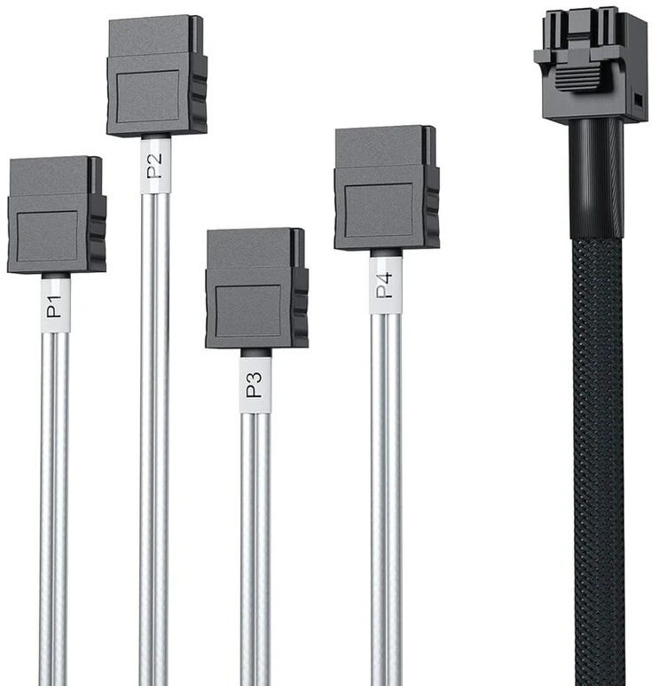 Ipolex Sff-8643 į Sata kabelį, Sff-8643 pagrindinis į 4x Sata taikinio kabelį, suderinamas su raid valdiklio kietuoju disku, 1 metras (3,6 pėdos)