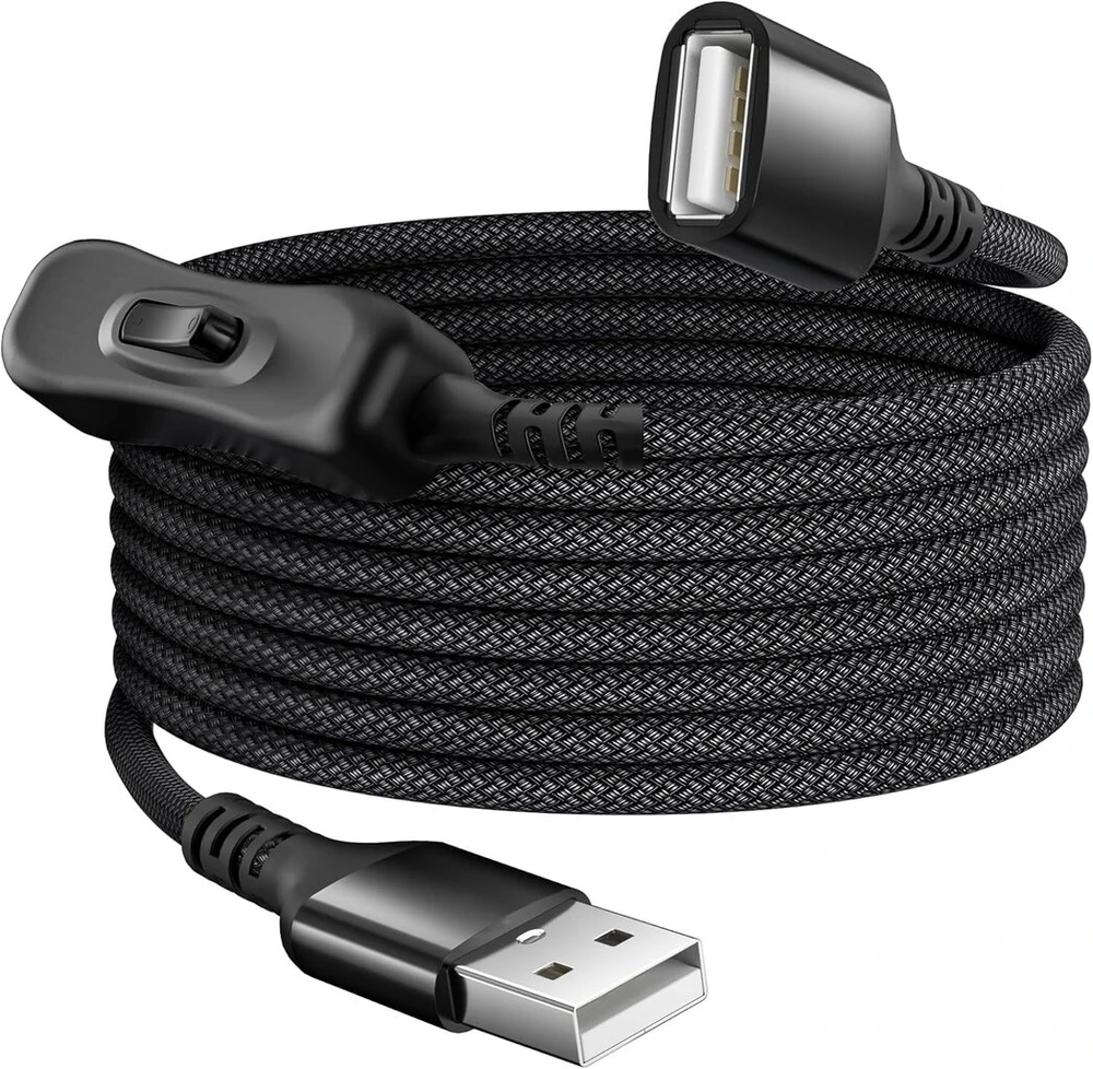 Itramax Usb prailginimo laidas su jungikliu, 2m