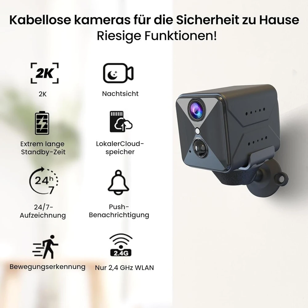 Javiscam mini kamera, full hd stebėjimo kamera, vidaus stebėjimas, tiesioginė transliacija mobiliojo telefono programėlėje, 100 dienų budėjimo wifi kamera, judesio jutiklis, naktinis matymas