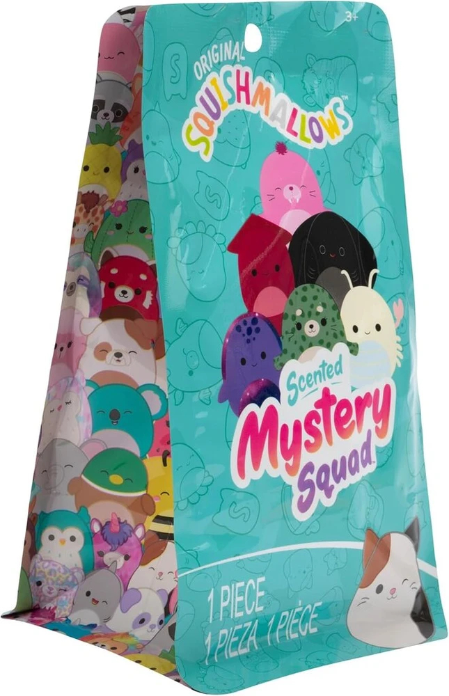 Jazwares Squishmallows mažas pliušinis žaislas 12,7 cm jūros gyvūnai - omaras, vėplys, kalmaras, jūros vėžlys, ruonis, dygliuotoji raja