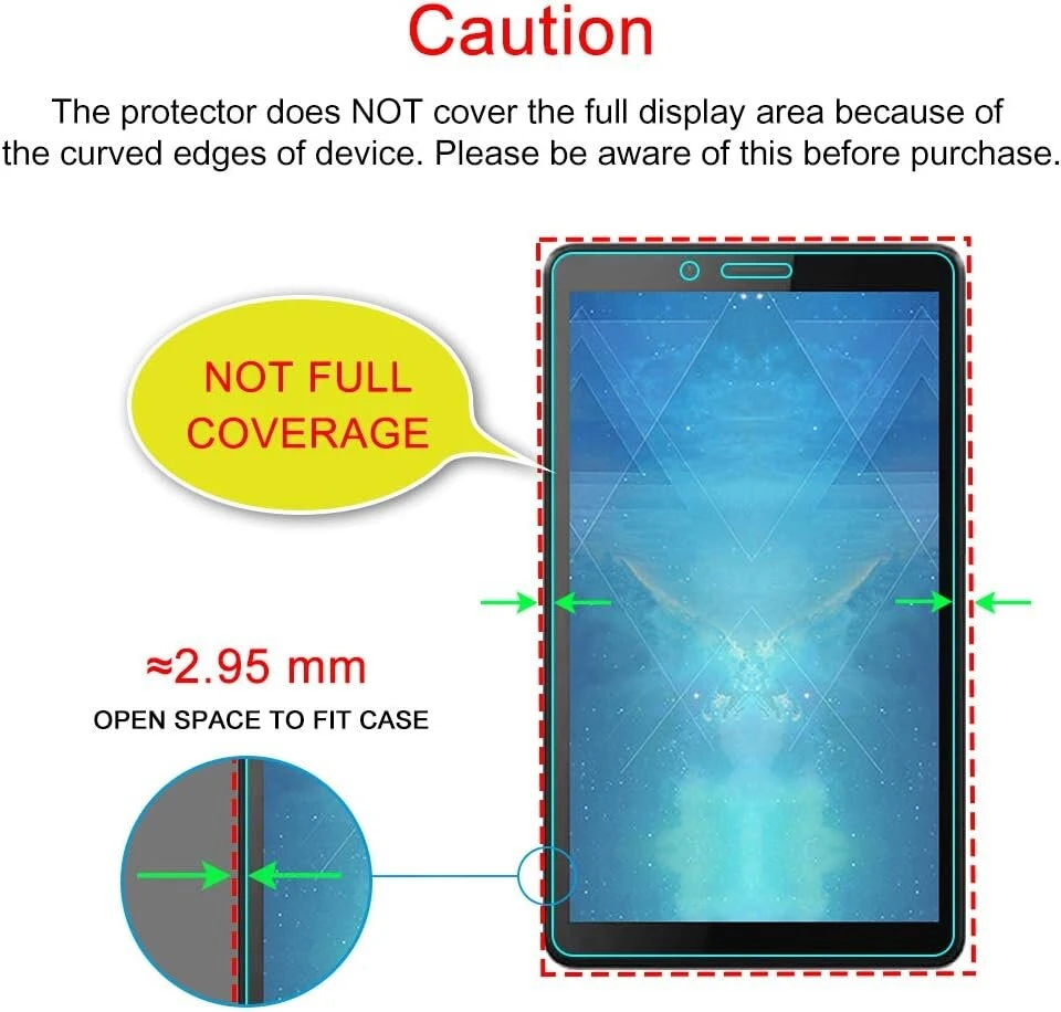 J&d grūdinto stiklo ekrano apsauga, suderinama su Lenovo Tab M7, 1 vnt., grūdinto stiklo ekrano apsauga, skirta Lenovo Tab M7