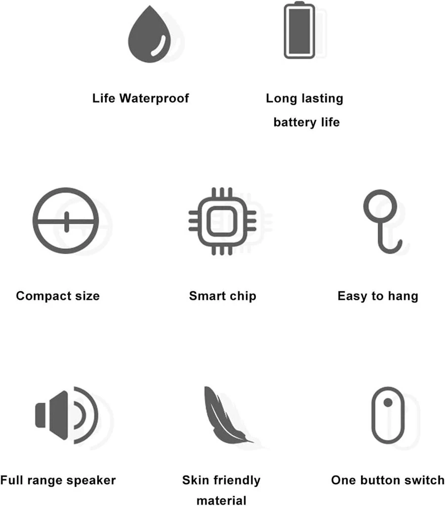 Kompiuterio kolonėlės Jectse Bluetooth Garsiakalbis, Vandeniui Atsparus Belaidis Garsiakalbis