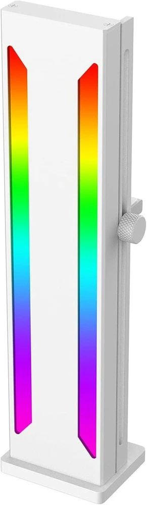 Pagrindinė plokštė Jectse Gpu atramos laikiklis, grafikos plokštės Argb Gpu laikiklis, 5 V, 3 kontaktų, reguliuojamo aukščio, magnetinis pagrindas, slankiojantis Gpu laikiklis, skirtas apsaugoti nuo visuotinio nusėdimo, baltas
