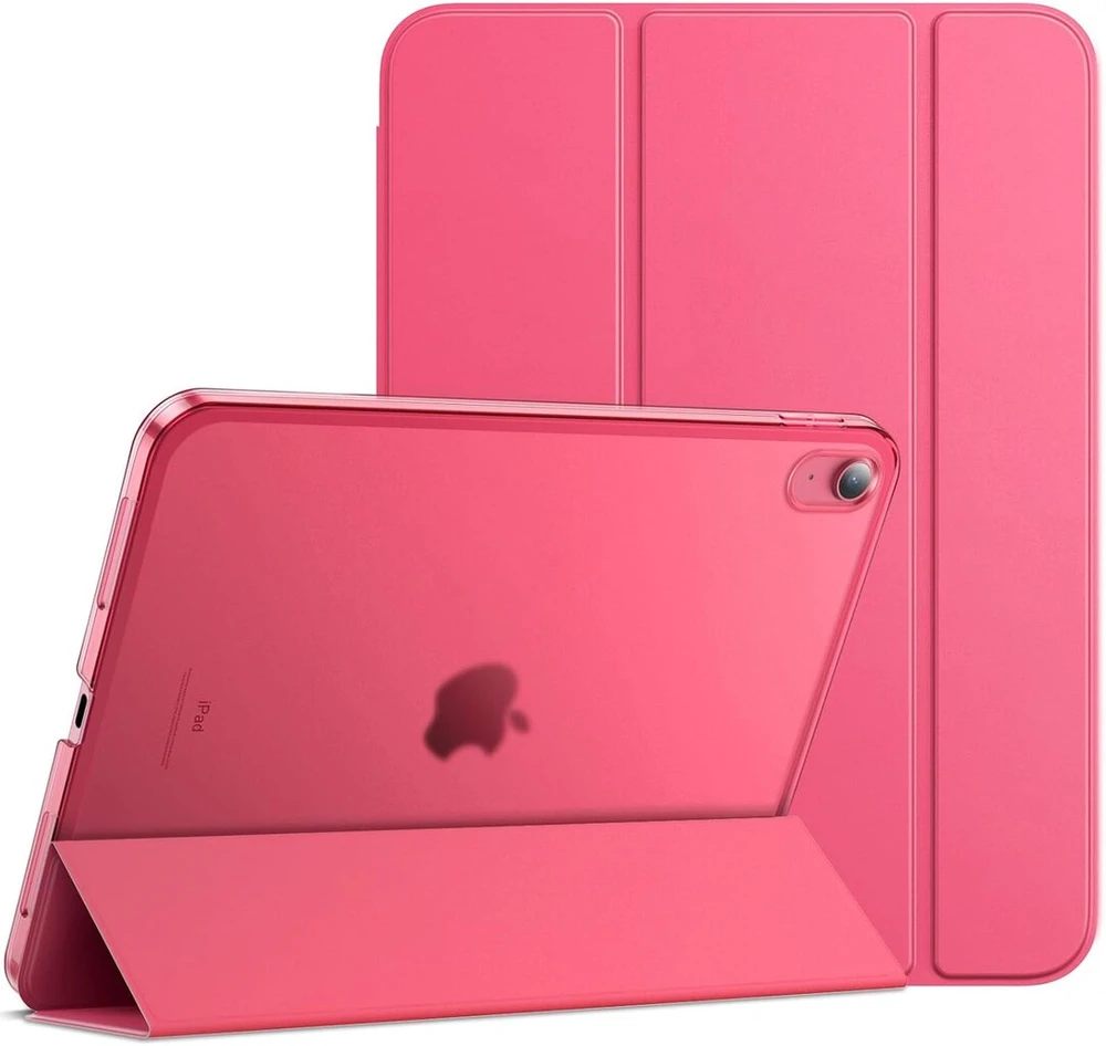 Jetech dėklas, skirtas ipad (a16) 11-osios/10-osios kartos (2025/2022), plonas, kietas galinis apsauginis dėklas su automatiniu miego/budėjimo režimu (rožinis)