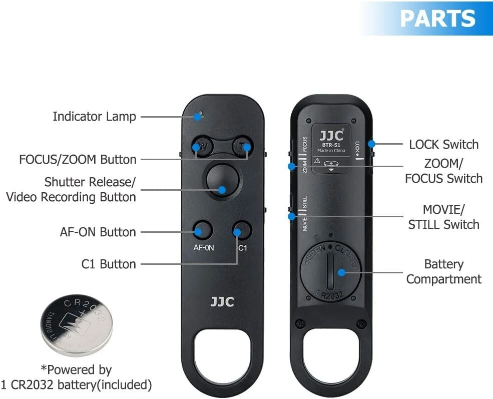 Jjc Rmt-p1bt Bluetooth nuotolinio valdymo pultas, belaidis nuotolinis užrakto atleidimas, skirtas A1 Ii a7 Iv Iii Zv-1 Zv-1f A7c Ii, A7c R, A7s Iii A7r V a1 a9 Iii Ii Rx0 Ii Rx100 Vii a6700 a6100 a6400 a6600 - Pakeičia Sony