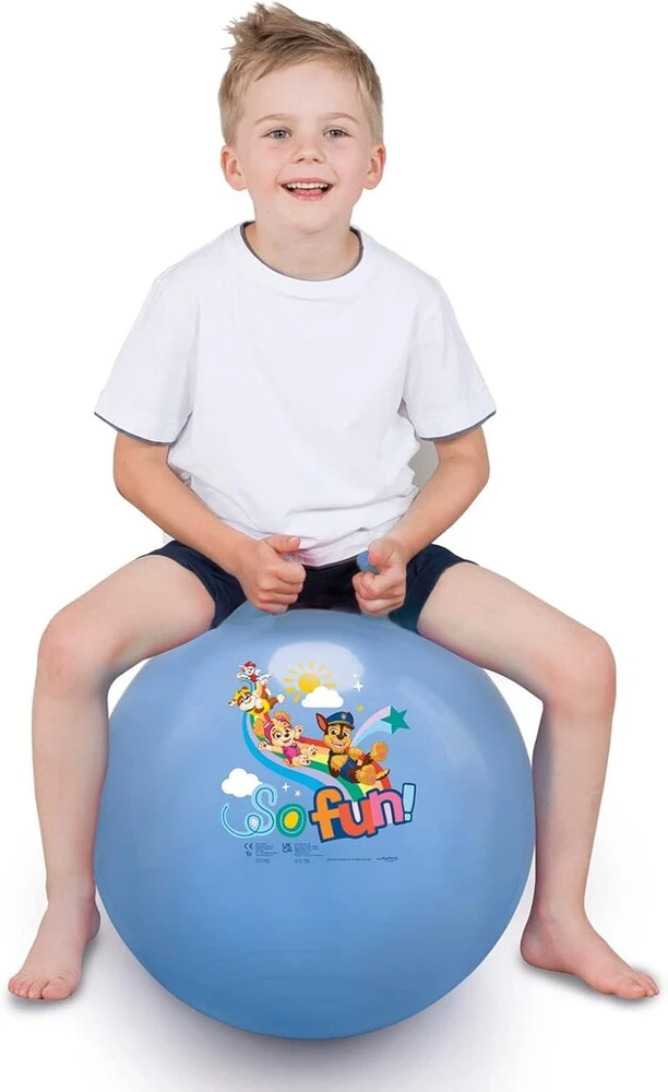 John 59546 Paw Patrol Šokantis kamuolys, šokliukas, pripučiamas kamuolys - tinkamas vaikų fitnesui