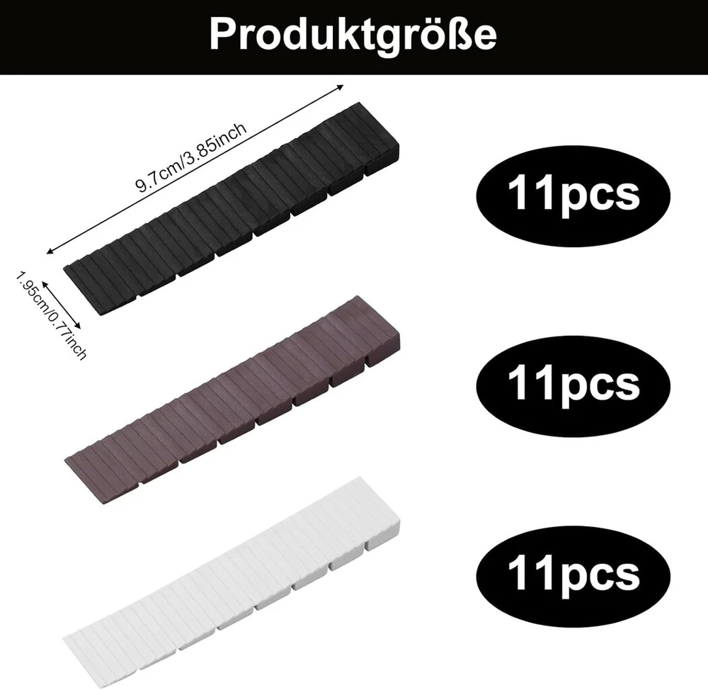 Jrshirleyltd baldų pleištai, 33 vnt., reguliavimo pleištai, plastikiniai pleištai, baldų išlyginimo padėkliukai, ratų atramos, reguliuojami baldų išlyginimo pleištai, skirti stalų, kėdžių kojoms, spintelėms, durims