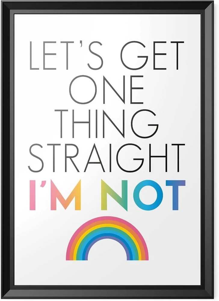 Plakatas Juokingas paveikslas su citata | Namų dekoravimo paveikslai | Supraskime vieną dalyką, aš ne | Estetiškas sienų menas Lgbtq gėjų A4 A3 A5 *rėmelis neįtrauktas* - Pbh90