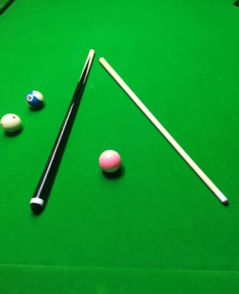 Jx 2 dalių biliardo lazda su 13 mm antgaliu, 147 cm kietmedžio kanadietiško klevo profesionali biliardo lazda, 510 g, lazdų rinkinys iš 2