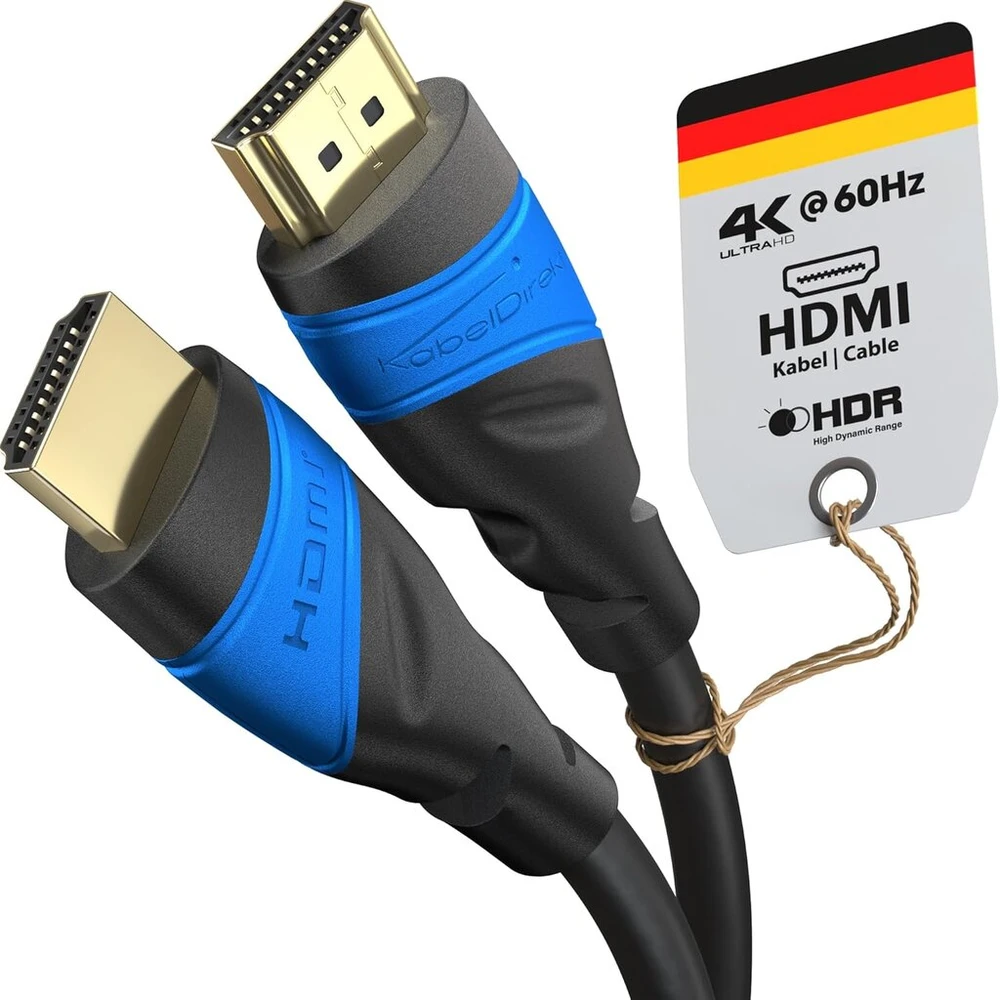 Kabeldirekt Hdmi 2.0 kabelis 4k@60hz, 10m