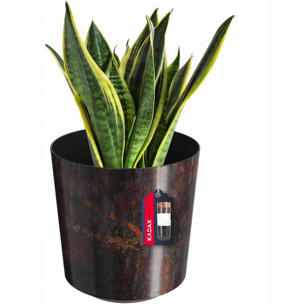 Kadax apvalus plastikinis vazono dangtelis, rūdžių spalvos, 19 cm
