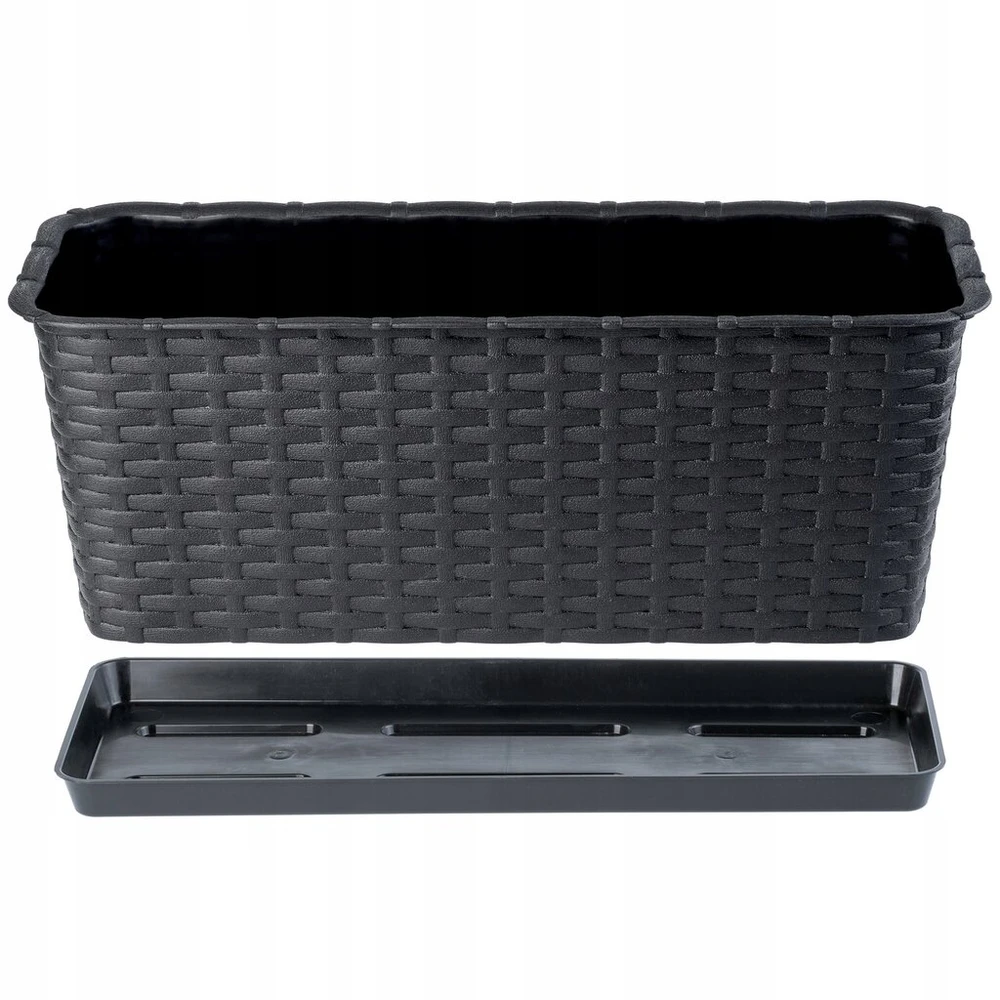 Kadax padėklas balkoninei dėžutei 40cm, plastikinis