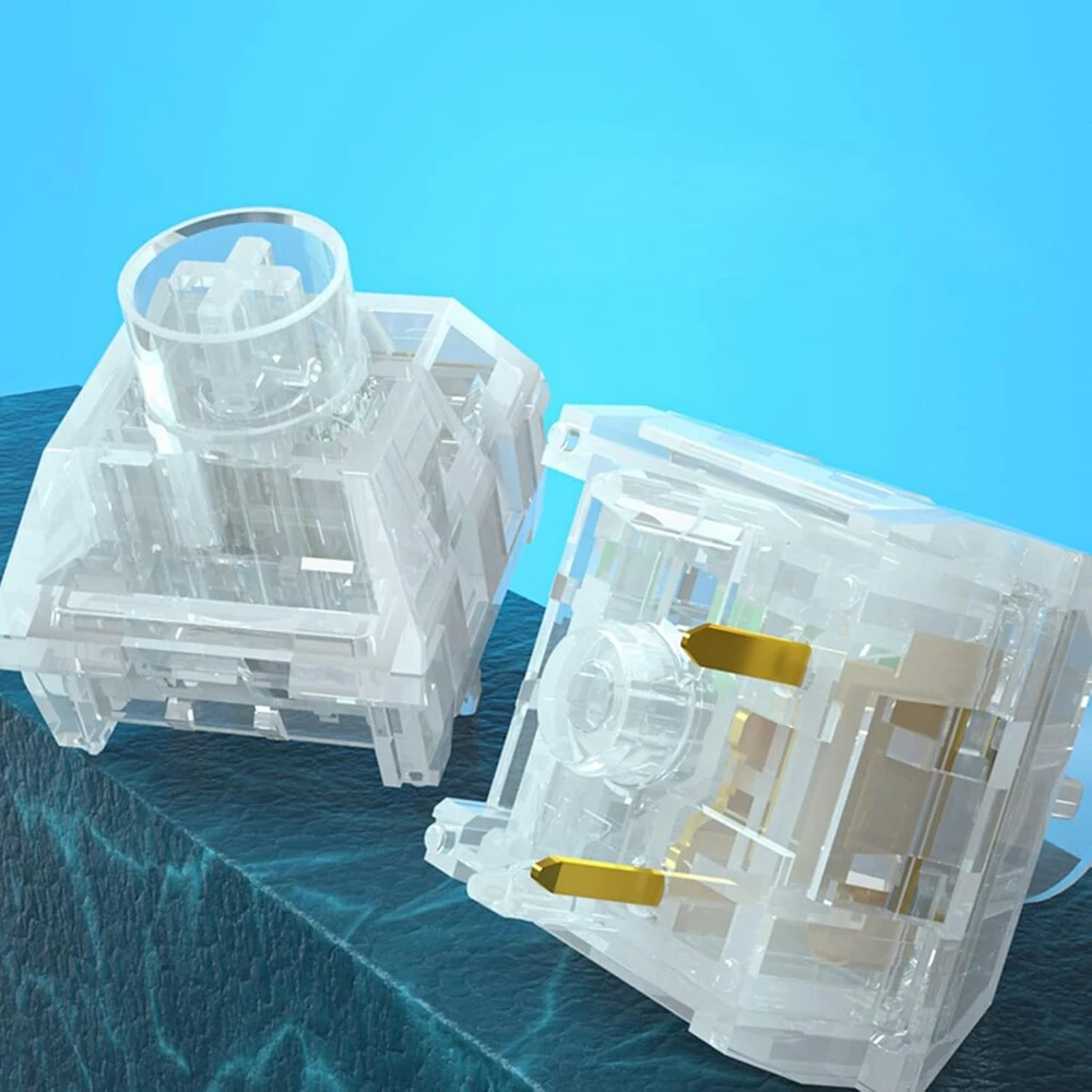 Kailh Box Switch Jellyfish Rgb Smd 5 kontaktų Click jungiklis, atsparus vandeniui Mx mechaninei žaidimų klaviatūrai, suderinamas su Cherry Mx jungikliu (kailh Jellyfish Click jungiklis, 72 vnt.)