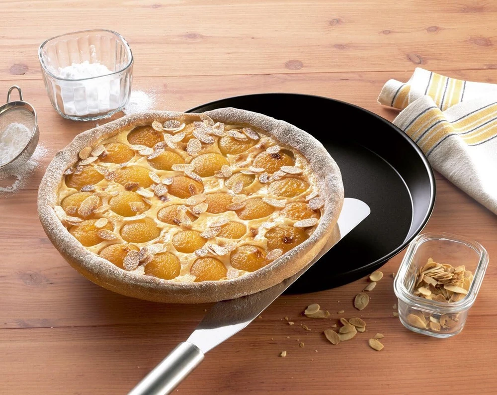 Kaiser kepimo skarda ir picos padėklas Ø 32 cm Delicious Good Non-stick Coating Extra High Edge Even Browning Through Optimal Heat Conduction