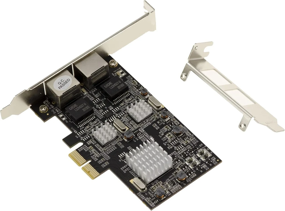 Kalea-informatique Pcie tinklo valdiklio plokštė Dual Lan Ethernet 10 100 1000 2500 1g 2.5g 2 Rj45 prievadai Realtek Rtl8125 lustas - nuotolinis žadintuvas Wool