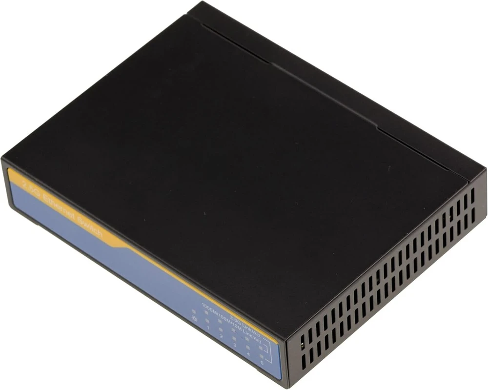 Kalea-informatique tinklo jungiklis 2.5 gigabitų Lan ethernet 10 100 1000 2500 mbps 5 rj45 prievadai su išoriniu maitinimo šaltiniu, pralaidumas 25 gbps