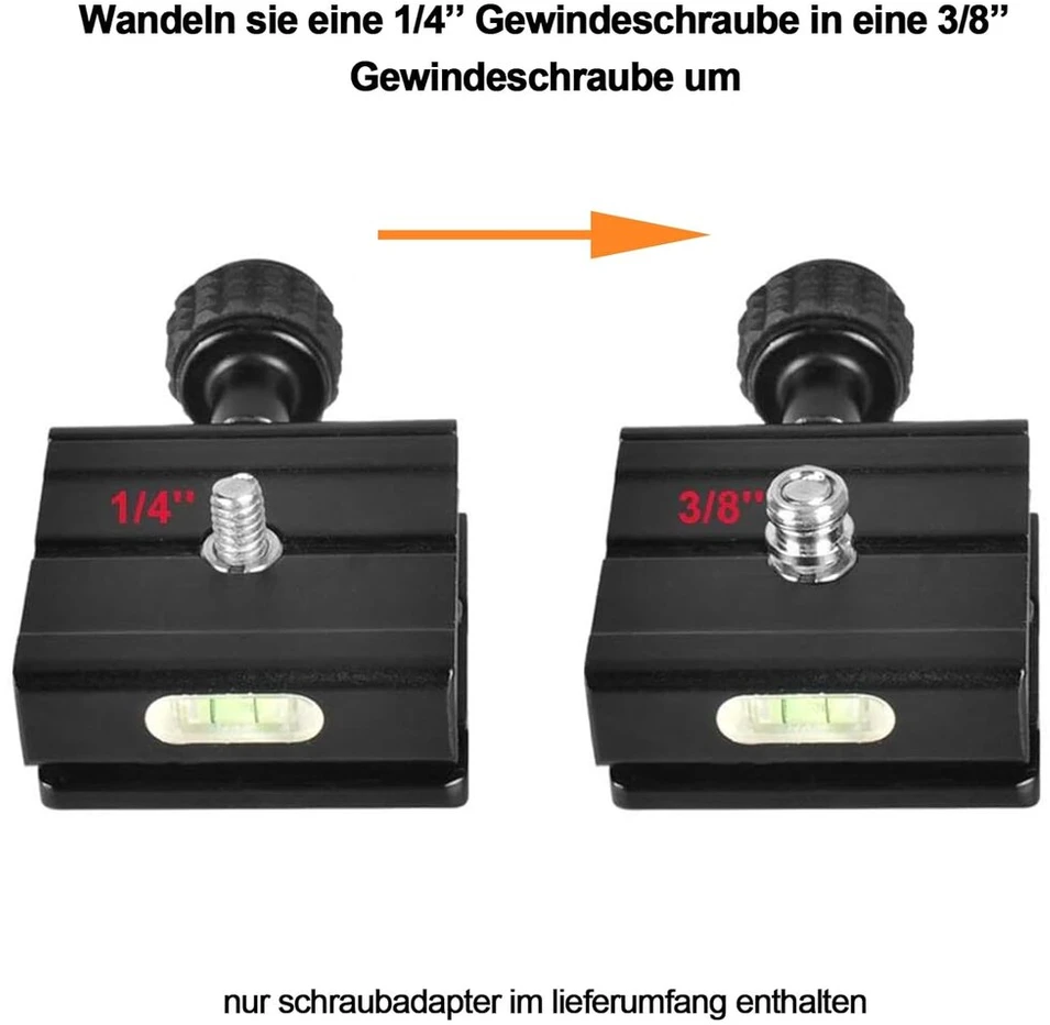 Kameros sriegio adapteris, 1/4 colio sraigtinis adapteris, 3/8 colio sraigtas, 12 vnt. trikojo sriegio adapterių rinkinys, kameros sraigtų adapteris, skirtas kameros trikojui, vienkojui, rutulinei galvutei, šviesos stovui