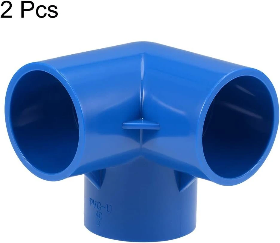 Kampinė PVC jungtis Sourcing map 40 mm, 2 vnt.