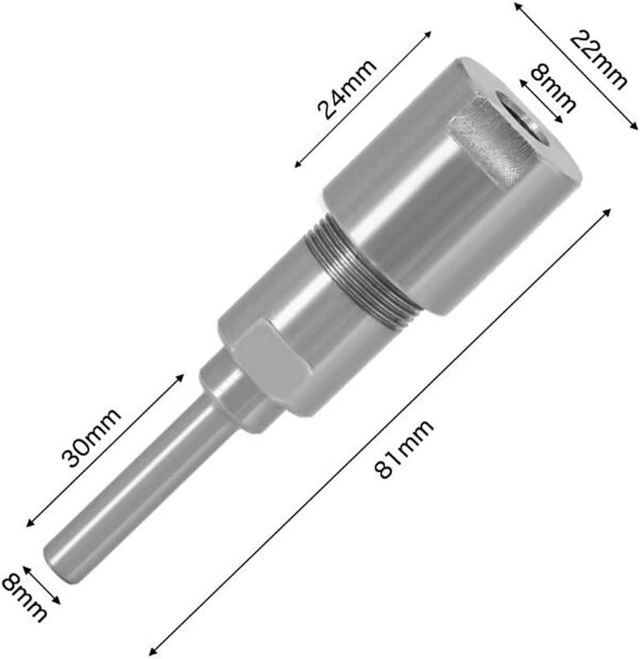 Katsu frezavimo staklių цаngų prailginimo strypo adapteris 8 mm į 8 mm cnc tekinimo staklėms frezavimo įrankių drožimo apdailos graviravimo mašinai 133394