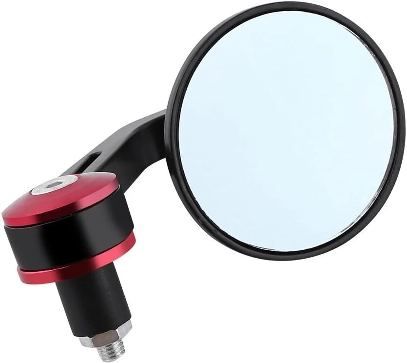 Katur 7/8 colių 22 mm veidrodėlis universalus motociklo galinio vaizdo veidrodis aliuminio lydinio apvalus motociklo vairo galinio vaizdo veidrodis, skirtas yamaha honda triumph ducati motif red