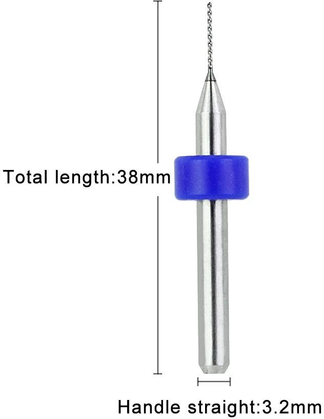 Kbnian Pcb Micro grąžtų rinkinys spiralinis karbido grąžtas 0,3–1,2 mm Micro Twist grąžtas metalo grąžtas skirtas plokštėms, stiklui, pluoštui, dervai, gintarui
