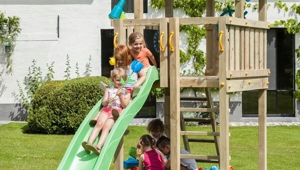 KBT Sodo vandens čiuožykla, 2.5 m čiuožykla - žalia
