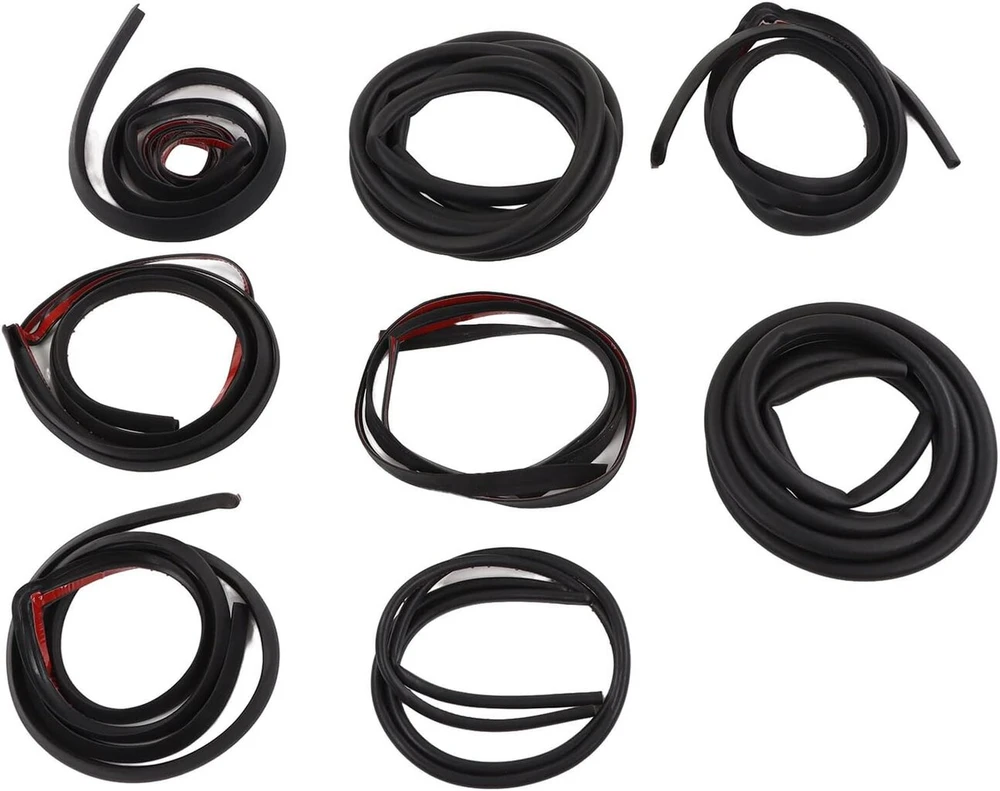 Keenso Automobilio Durų Sandarinimo Juostos, 8 Dalių Automobilio Sandarinimo Juostų Rinkinys, Guminis Triukšmo Mažinimas, Garso Izoliacija, Viso Kėbulo Sandarinimo Juostos, Lipdukai, Pakeitimas Model 3 Y, Numatytoji