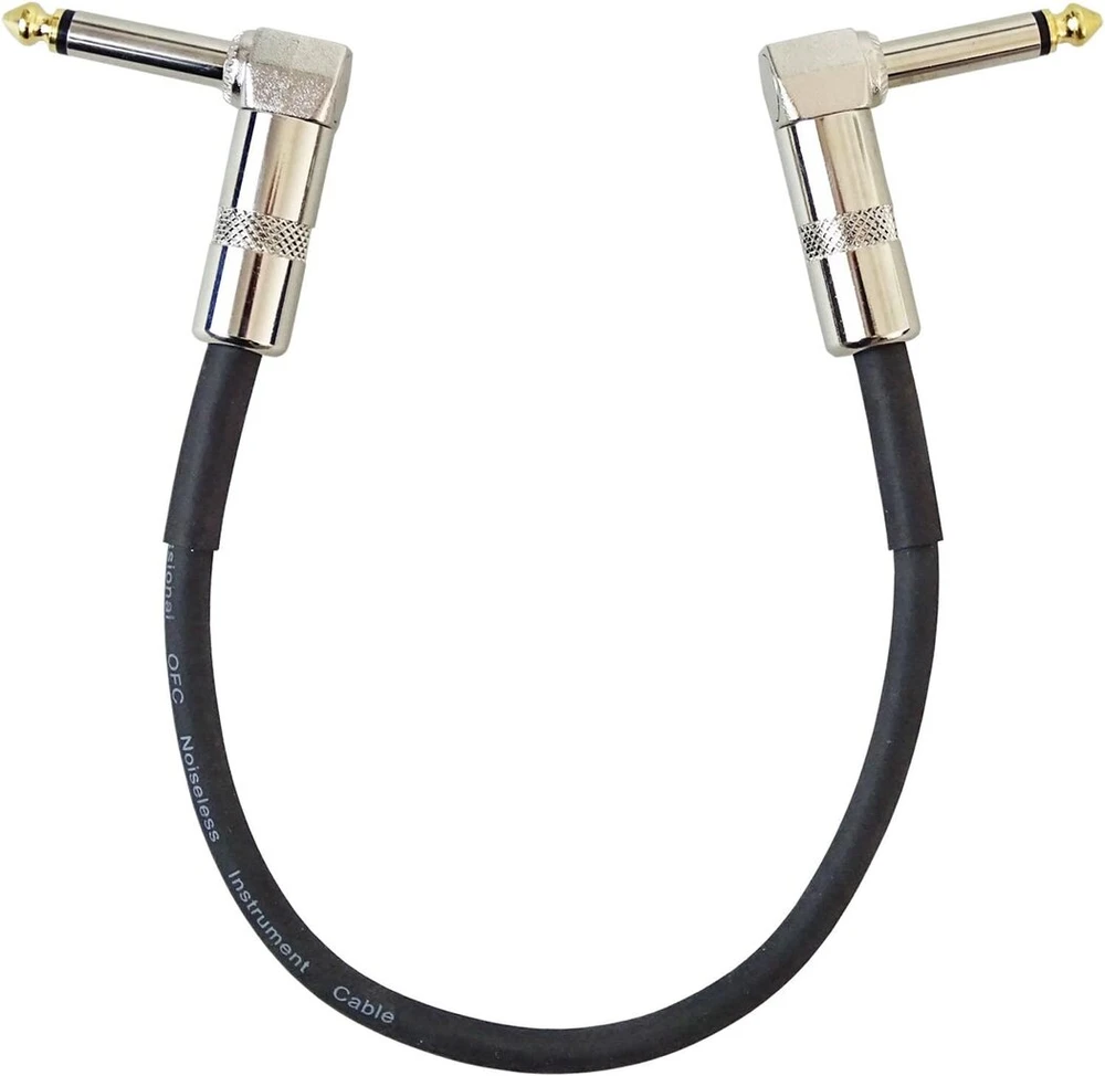 Keepdrum Gc028 jack kabelis 6.3 mm kampinė jungtis patch kabelis efektų įrenginiams
