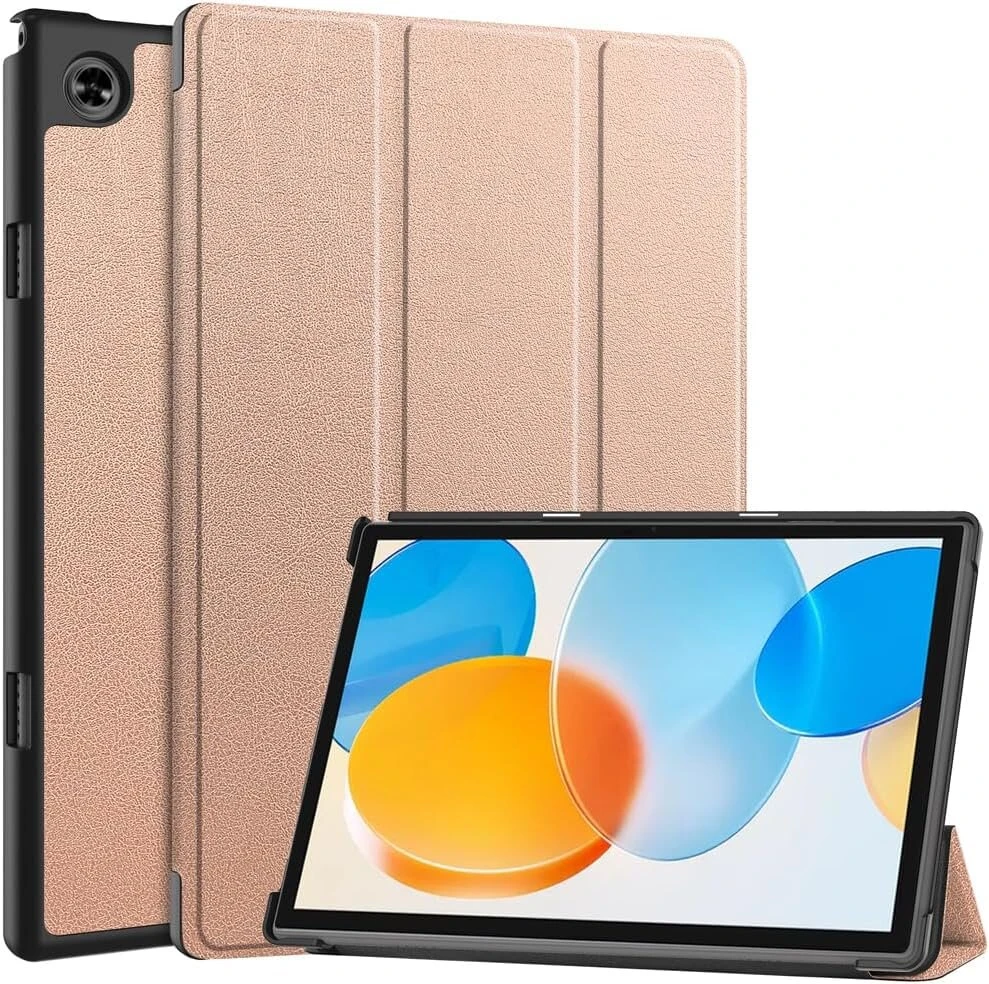 Kepuch custer dėklas, skirtas teclast m40 pro, m40, p20 hd, p20s, išmanus pu odos apsauginis dėklas - rose auksinis
