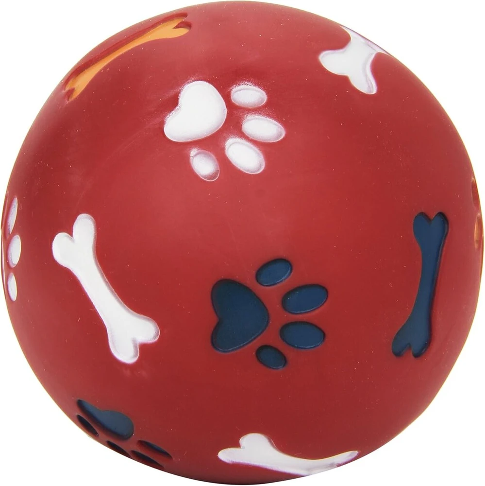 Kerbl Pet užkandžių kamuoliukas šunims, skersmuo 11 cm, raudonas