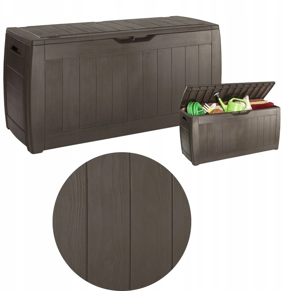 Keter Balcony Box Hollywood Box sodo dėžė balkonui 270l ruda